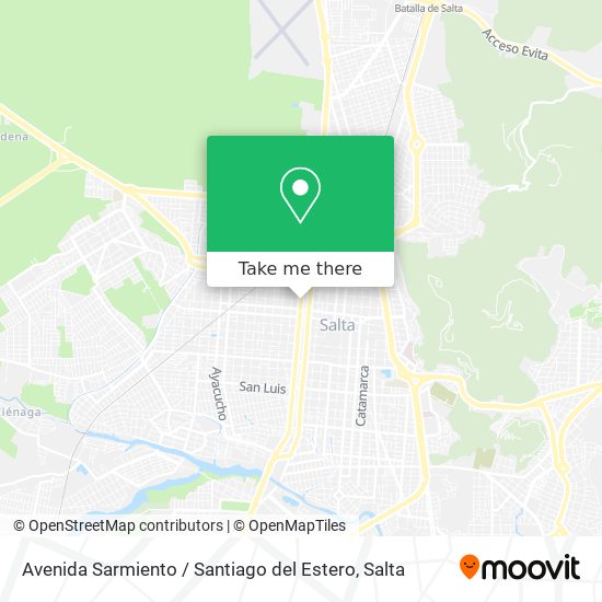 Mapa de Avenida Sarmiento / Santiago del Estero