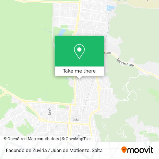 Facundo de Zuviria / Juan de Matienzo map