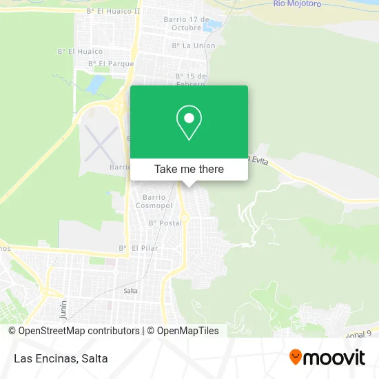 Las Encinas map