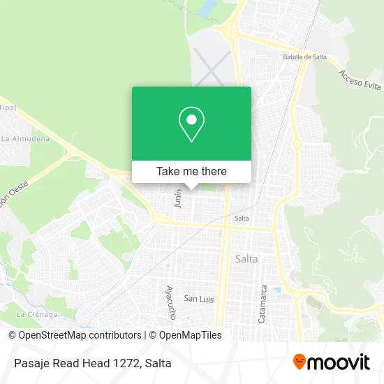 Pasaje Read Head 1272 map