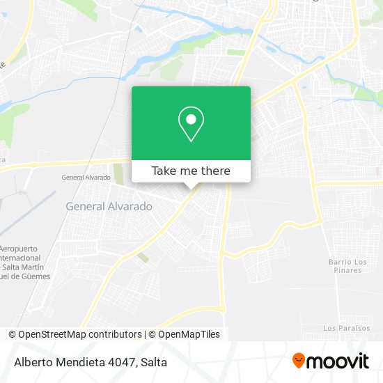 Alberto Mendieta 4047 map
