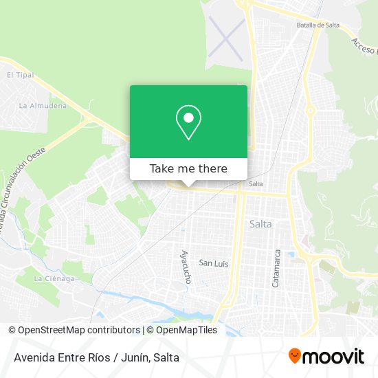 Mapa de Avenida Entre Ríos / Junín