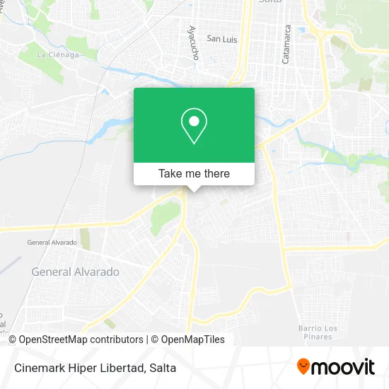 Cinemark Hiper Libertad map