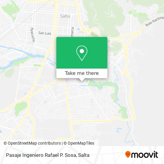 Pasaje Ingeniero Rafael P. Sosa map