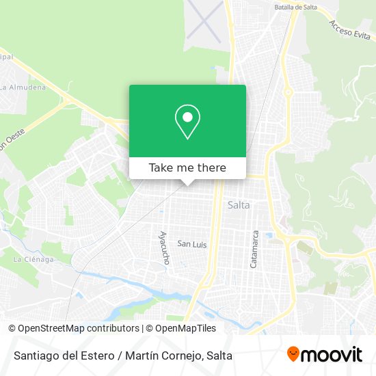 Santiago del Estero / Martín Cornejo map