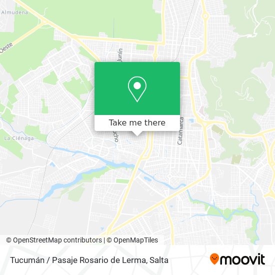 Tucumán / Pasaje Rosario de Lerma map