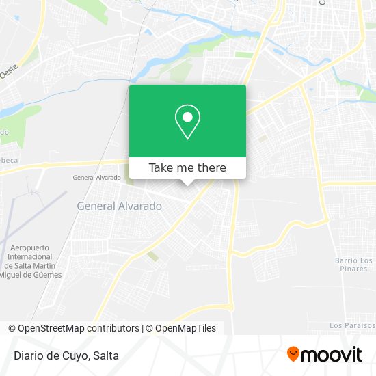 Diario de Cuyo map