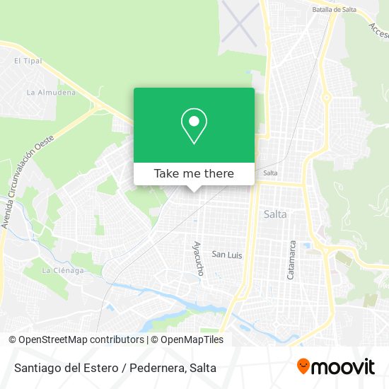 Santiago del Estero / Pedernera map