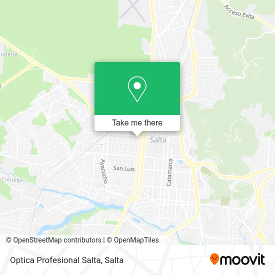Optica Profesional Salta map