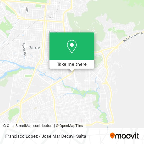 Mapa de Francisco Lopez / Jose Mar Decavi