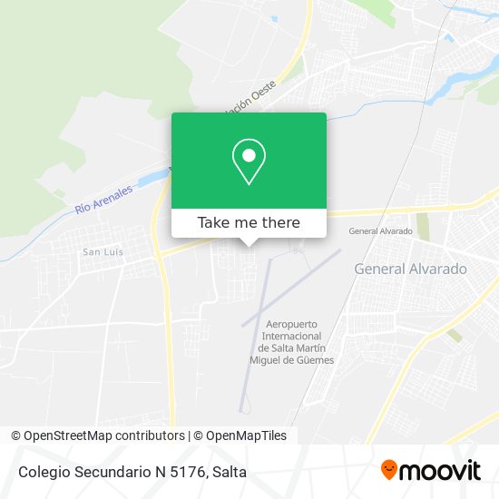 Mapa de Colegio Secundario N 5176
