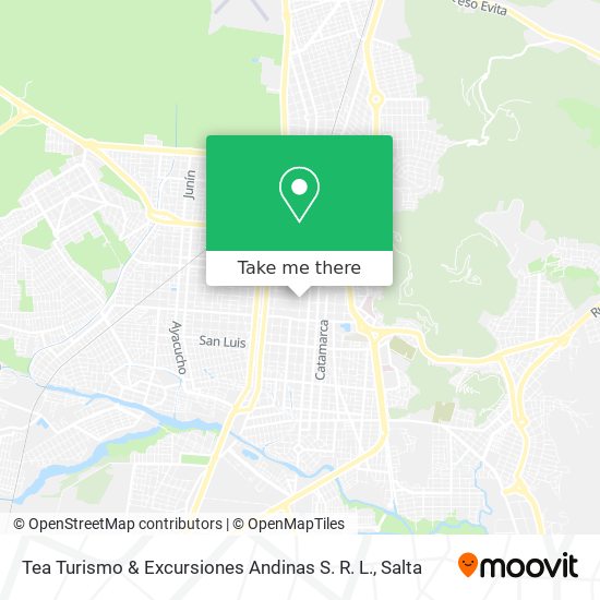 Tea Turismo & Excursiones Andinas S. R. L. map