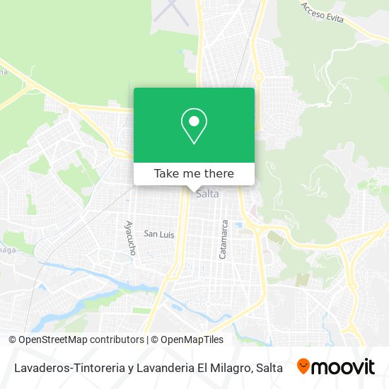 Lavaderos-Tintoreria y Lavanderia El Milagro map