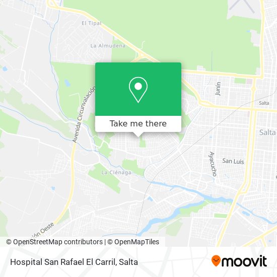 Hospital San Rafael El Carril map