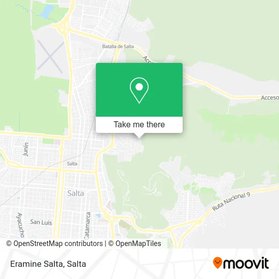 Eramine Salta map