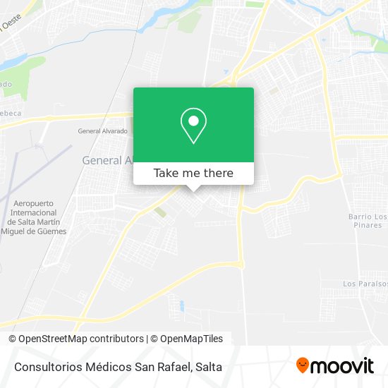 Consultorios Médicos San Rafael map