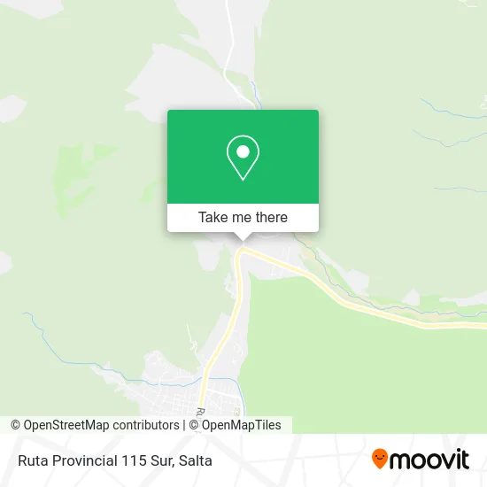 Ruta Provincial 115 Sur map