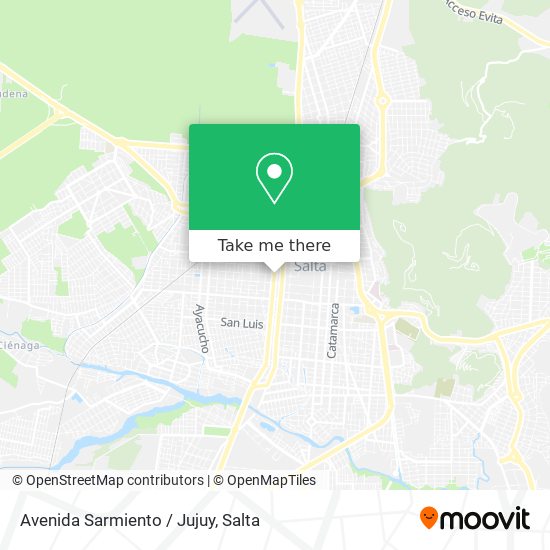 Mapa de Avenida Sarmiento / Jujuy