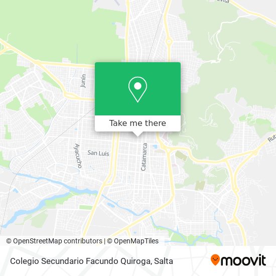 Mapa de Colegio Secundario Facundo Quiroga