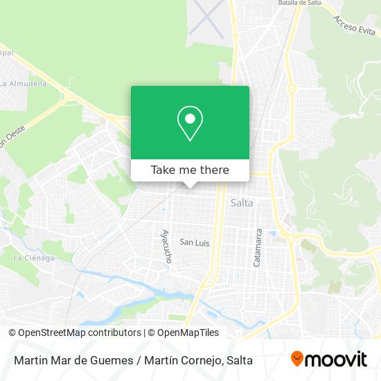Mapa de Martin Mar de Guemes / Martín Cornejo