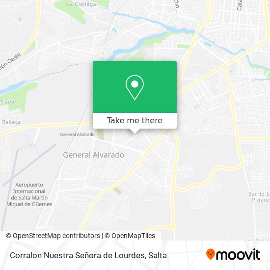 Corralon Nuestra Señora de Lourdes map