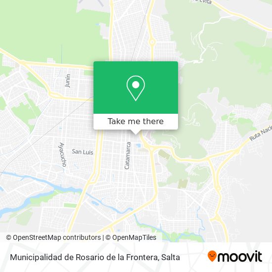 Municipalidad de Rosario de la Frontera map