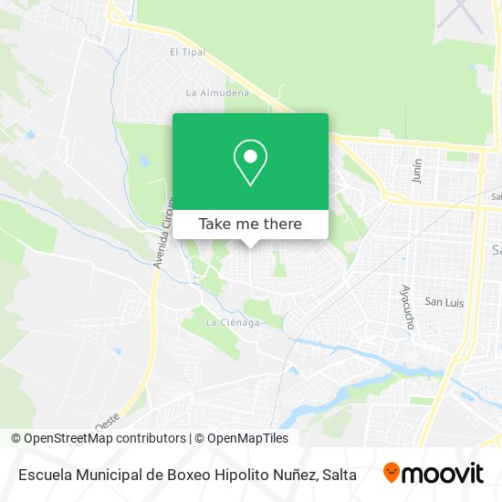 Escuela Municipal de Boxeo Hipolito Nuñez map