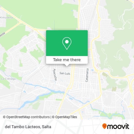 del Tambo Lácteos map