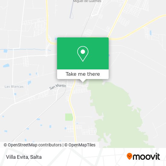 Villa Evita map