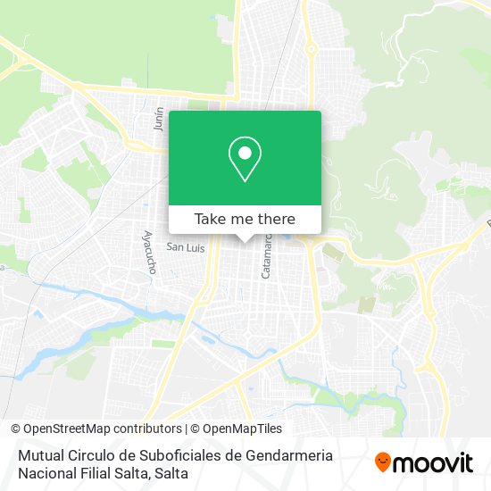 Mutual Circulo de Suboficiales de Gendarmeria Nacional Filial Salta map