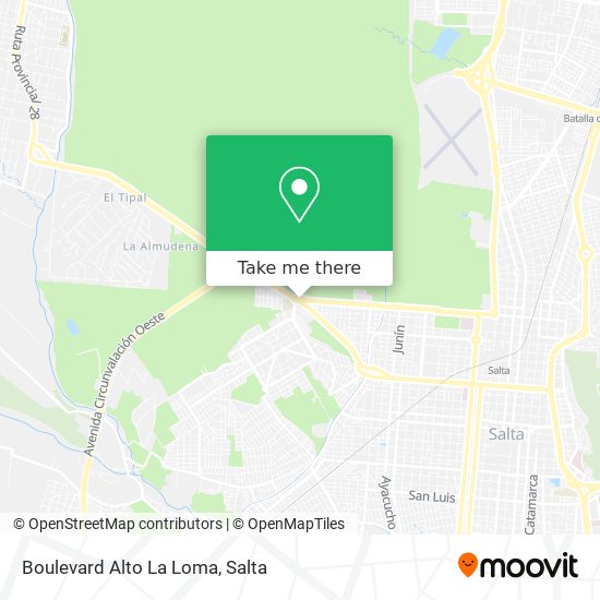 Mapa de Boulevard Alto La Loma