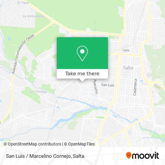 San Luis / Marcelino Cornejo map