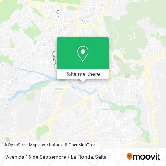 Mapa de Avenida 16 de Septiembre / La Florida