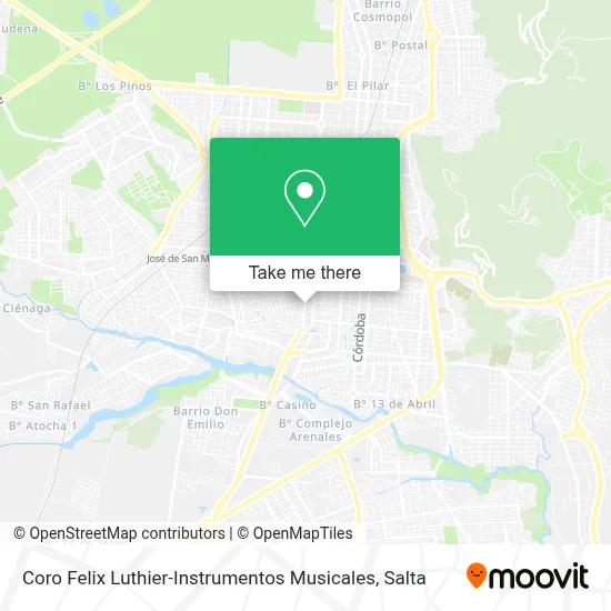 Coro Felix Luthier-Instrumentos Musicales map