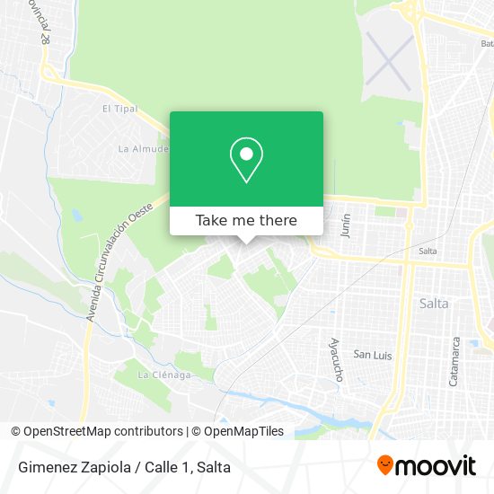 Gimenez Zapiola / Calle 1 map