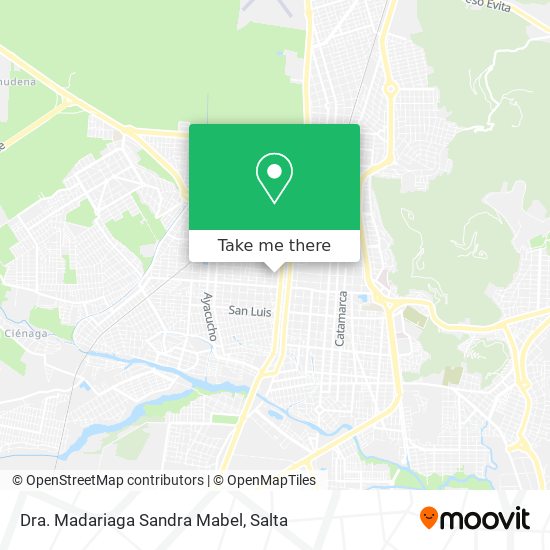 Dra. Madariaga Sandra Mabel map