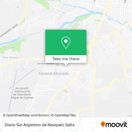 Mapa de Diario Sur Argentino de Neuquen