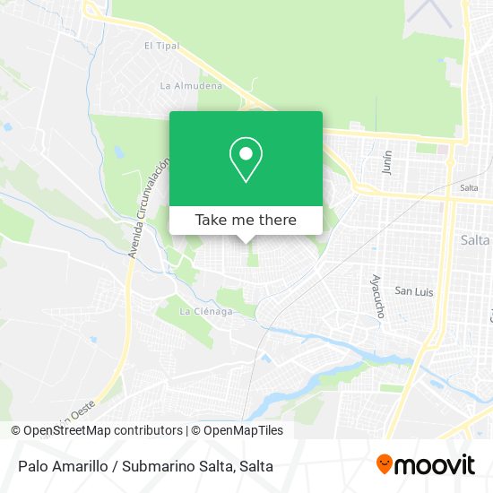 Palo Amarillo / Submarino Salta map