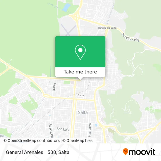 General Arenales 1500 map