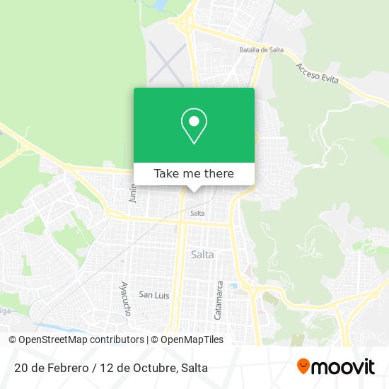 Mapa de 20 de Febrero / 12 de Octubre