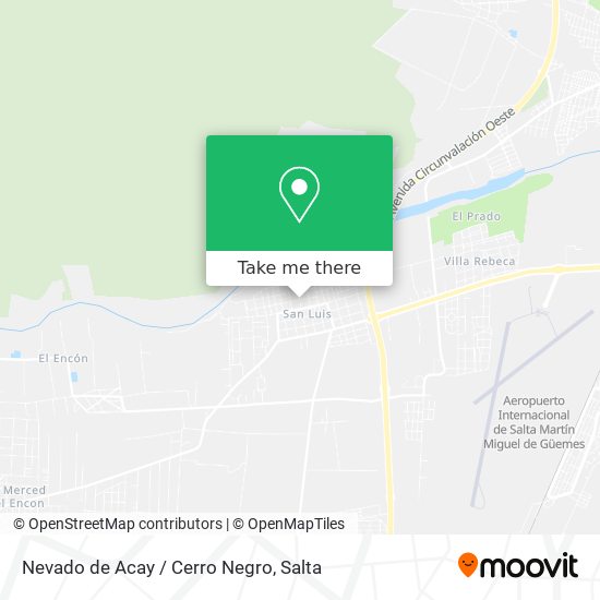 Mapa de Nevado de Acay / Cerro Negro