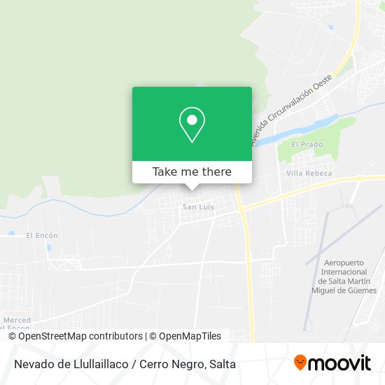 Mapa de Nevado de Llullaillaco / Cerro Negro