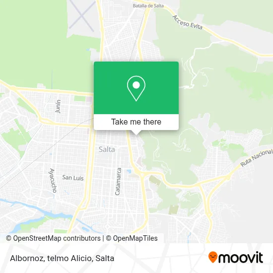 Albornoz, telmo Alicio map