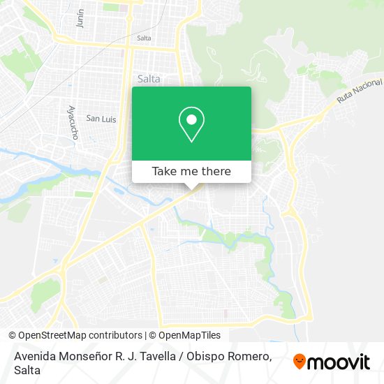 Mapa de Avenida Monseñor R. J. Tavella / Obispo Romero