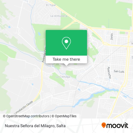 Nuestra Señora del Milagro map