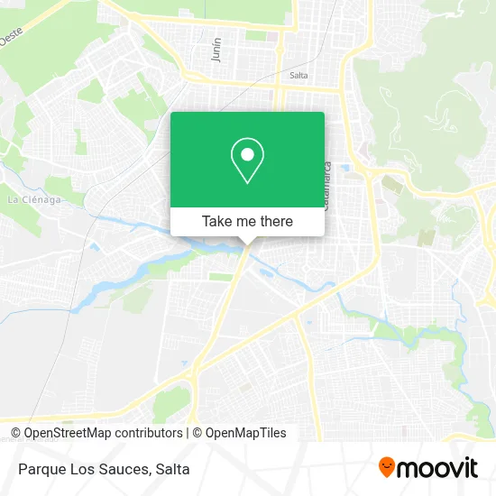 Parque Los Sauces map