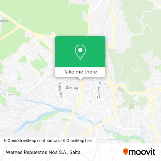 Warnes Repuestos Noa S.A. map