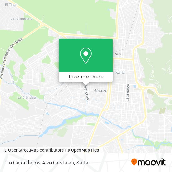 La Casa de los Alza Cristales map