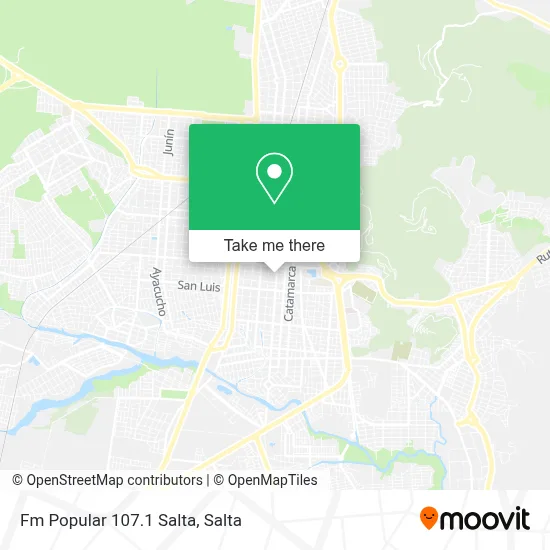 Fm Popular 107.1 Salta map