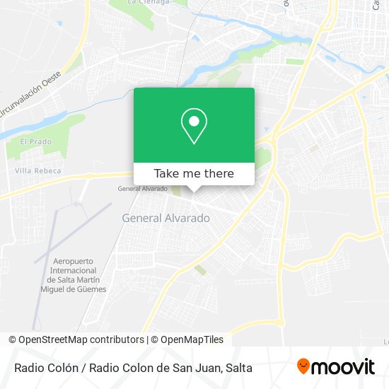 Mapa de Radio Colón / Radio Colon de San Juan